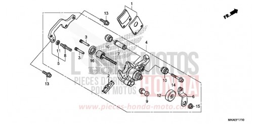 MACHOIRE DE FREIN DE PARKING NC750DJ de 2018